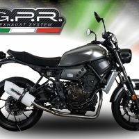 Escape compatível com Yamaha Xsr 700 2017-2020, Albus Evo4, Sistema homologado com catalisador linha completa, silencioso mais coletor 
