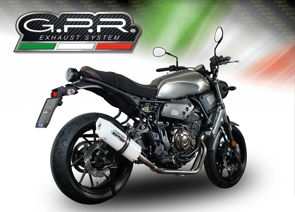 Escape compatível com Yamaha Xsr 700 2017-2020, Albus Evo4, Sistema homologado com catalisador linha completa, silencioso mais coletor 