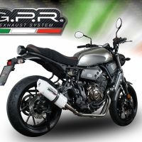 Escape compatível com Yamaha Xsr 700 2017-2020, Albus Evo4, Sistema homologado com catalisador linha completa, silencioso mais coletor 
