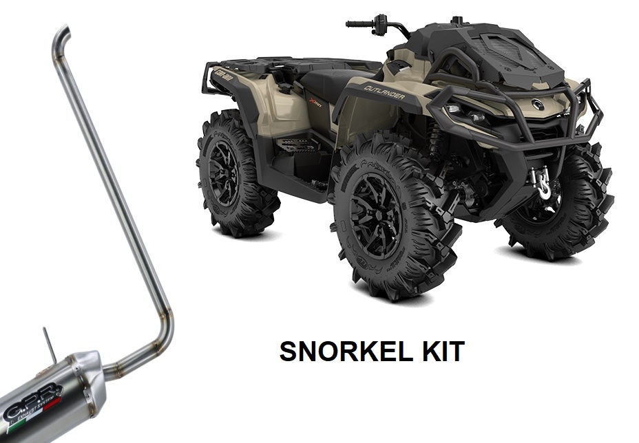 Escape compatível com Can Am Outlander 570 Max 2016-2017, Snorkel kit, Kit de extensão de snorkel para terminal GPR Pentacross 