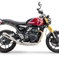 Escape compatível com Triumph Speed 400 2023-2025, Powercone Evo, Escape legal, homologado, silenciador com db killer removível e tubo de ligação específico 