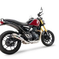 Escape compatível com Triumph Speed 400 2023-2025, Powercone Evo, Escape legal, homologado, silenciador com db killer removível e tubo de ligação específico 