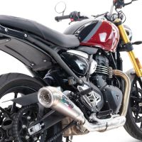 Escape compatível com Triumph Speed 400 2023-2025, Powercone Evo, Escape legal, homologado, silenciador com db killer removível e tubo de ligação específico 