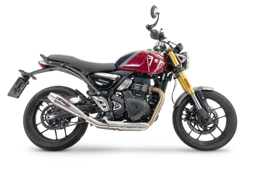 Escape compatível com Triumph Speed 400 2023-2025, Ultracone, Escape legal, homologado, silenciador com db killer removível e tubo de ligação específico 