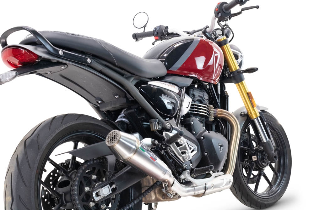 Escape compatível com Triumph Speed 400 2023-2025, Ultracone, Escape legal, homologado, silenciador com db killer removível e tubo de ligação específico 