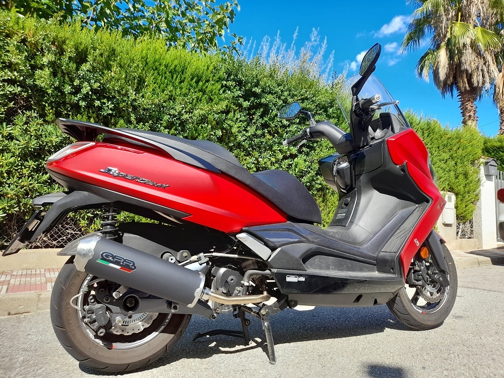 Escape compatível com Kymco Superdink 125 I.E. 2021-2023, Evo4 Road, Sistema homologado com catalisador linha completa, silencioso mais coletor 