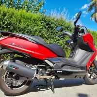 Escape compatível com Kymco Superdink 125 I.E. 2021-2023, Evo4 Road, Sistema homologado com catalisador linha completa, silencioso mais coletor 