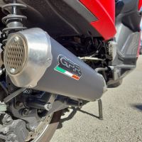 Escape compatível com Kymco Superdink 125 I.E. 2021-2023, Evo4 Road, Sistema homologado com catalisador linha completa, silencioso mais coletor 