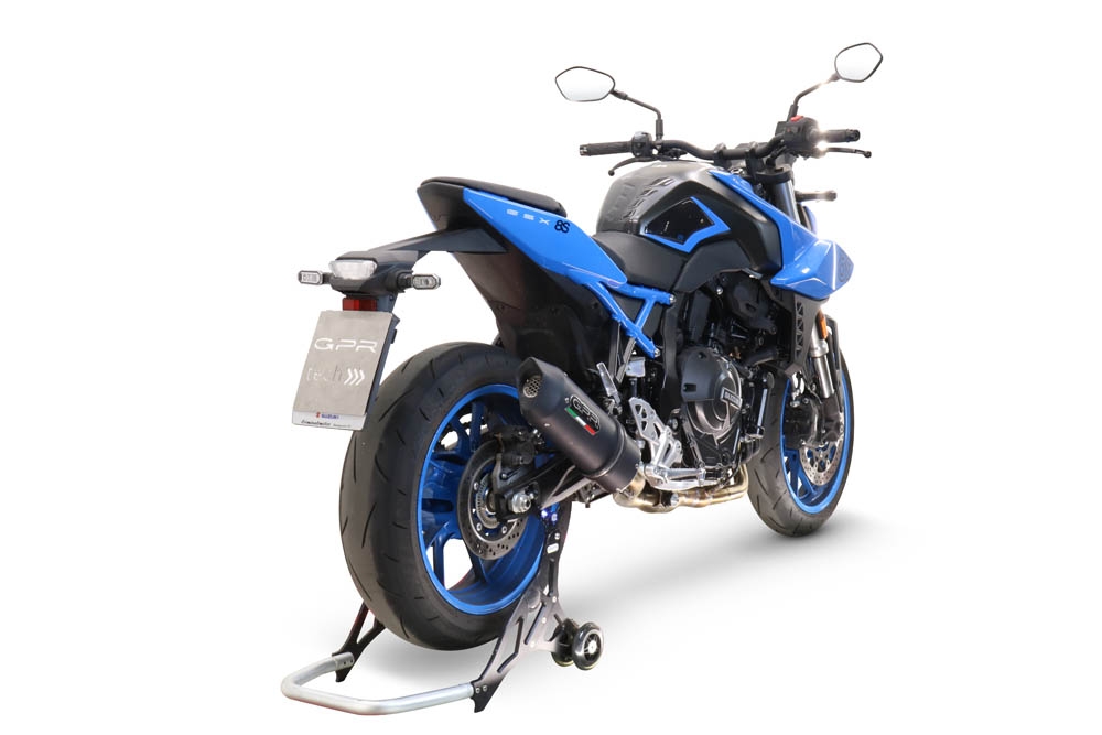 Escape compatível com Suzuki Gsx-8S 2022-2024, Furore Evo4 Nero, Sistema homologado com catalisador linha completa, silencioso mais coletor 