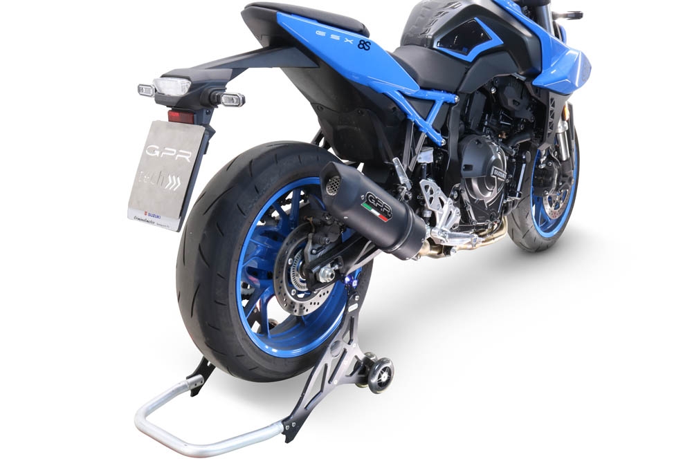 Escape compatível com Suzuki Gsx-8S 2022-2024, Furore Evo4 Nero, Sistema homologado com catalisador linha completa, silencioso mais coletor 