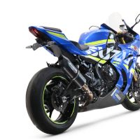 Escape compatível com Suzuki Gsx-R 1000 - 1000 R 2021-2025, Furore Nero, Sistema racing Silencioso com tubo de ligação 