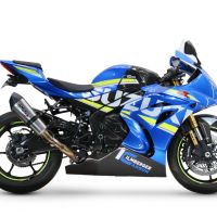 GPR escape compatível com  Suzuki Gsx-R 1000 - 1000 R  2017-2020, New Grand Prix Evo Titanium, Sistema racing Silencioso com tubo de ligação 