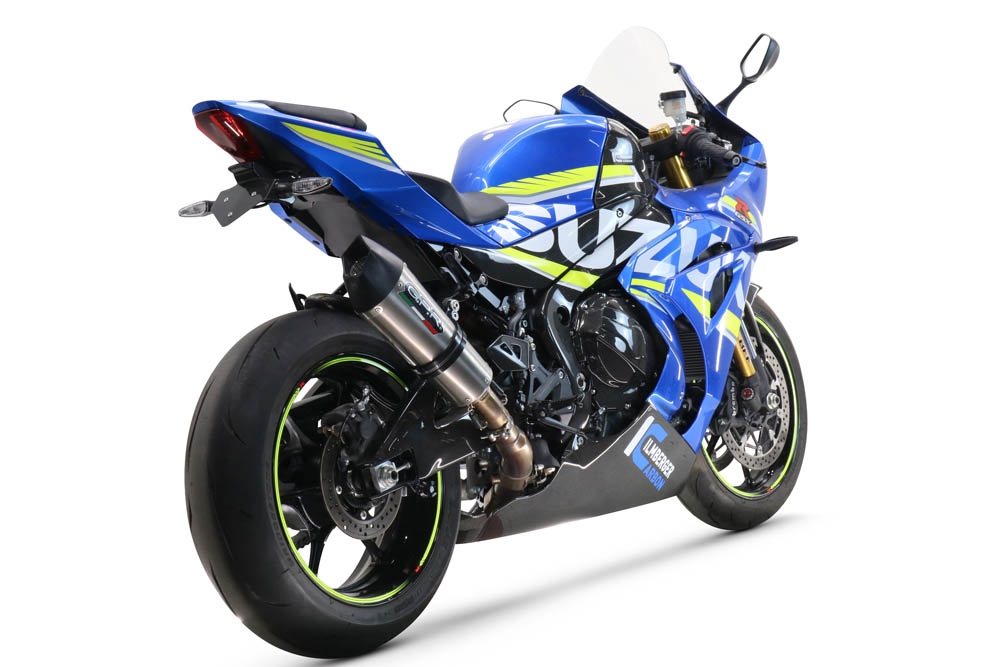 GPR escape compatível com  Suzuki Gsx-R 1000 - 1000 R  2017-2020, New Grand Prix Evo Titanium, Sistema racing Silencioso com tubo de ligação 