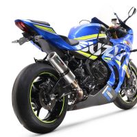 Escape compatível com Suzuki Gsx-R 1000 - 1000 R 2017-2020, M3 Inox , Sistema racing Silencioso com tubo de ligação 