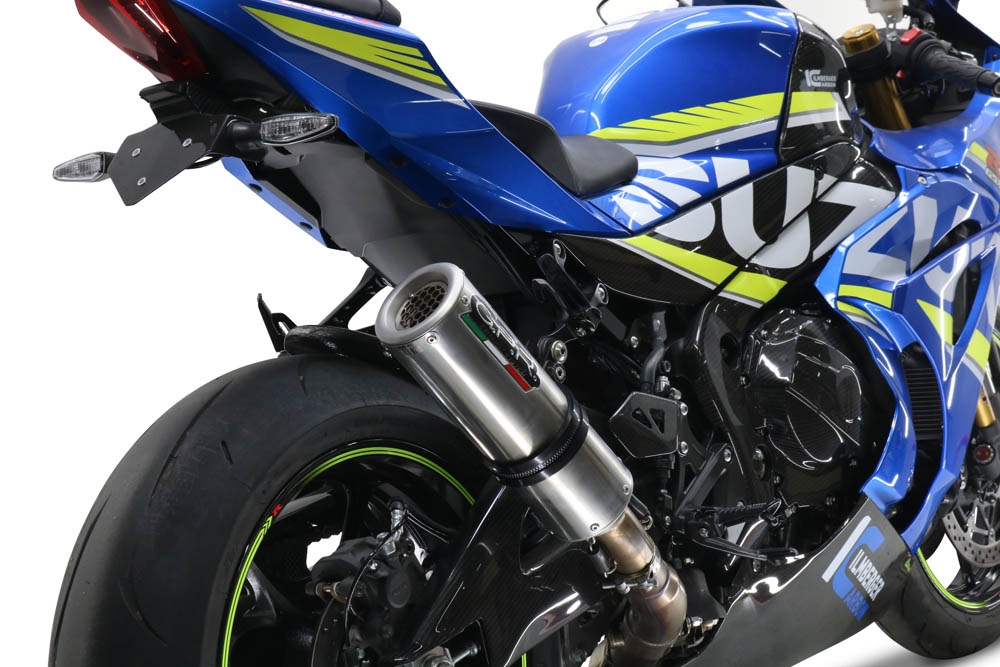 Escape compatível com Suzuki Gsx-R 1000 - 1000 R 2017-2020, M3 Inox , Sistema racing Silencioso com tubo de ligação 
