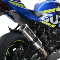 Escape compatível com Suzuki Gsx-R 1000 - 1000 R 2017-2020, M3 Inox , Sistema racing Silencioso com tubo de ligação 