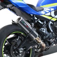 Escape compatível com Suzuki Gsx-R 1000 - 1000 R 2021-2025, M3 Poppy , Sistema racing Silencioso com tubo de ligação 