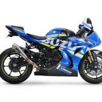 Escape compatível com Suzuki Gsx-R 1000 - 1000 R 2017-2020, Powercone Evo, Escape legal, homologado, silenciador com db killer removível e tubo de ligação específico 