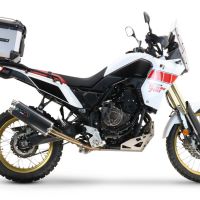 Top case em alumínio, com porta-bagagens específico em alumínio cor preto com placa específica incluída Top case maletas GPR TECH compatível com Yamaha Tenere 700 2019/2020 e4