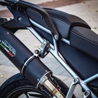 Escape compatível com Triumph Tiger 900 2020-2023, Furore Evo4 Nero, Escape legal, homologado, silenciador com db killer removível e tubo de ligação específico 