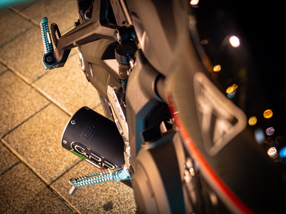 Escape compatível com Triumph Tiger Sport 660 2022-2024, M3 Black Titanium, Escape racing linha completa, silencioso mais coletor com dbkiller, não homologado 