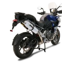 Escape compatível com Triumph Tiger 1200 Gt - Rally 2022-2024, Albus Evo4, Escape legal, homologado, silenciador com db killer removível e tubo de ligação específico 