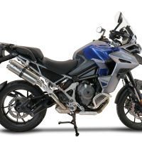 GPR escape compatível com  Triumph Tiger 1200 Gt - Rally 2022-2024, Dual Inox, Escape legal, homologado, silenciador com db killer removível e tubo de ligação específico 