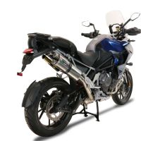 GPR escape compatível com  Triumph Tiger 1200 Gt - Rally 2022-2024, Dual Inox, Escape legal, homologado, silenciador com db killer removível e tubo de ligação específico 