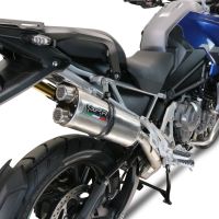 GPR escape compatível com  Triumph Tiger 1200 Gt - Rally 2022-2024, Dual Inox, Escape legal, homologado, silenciador com db killer removível e tubo de ligação específico 