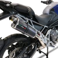 Escape compatível com Triumph Tiger 1200 Gt - Rally 2022-2024, Dual Poppy, Escape legal, homologado, silenciador com db killer removível e tubo de ligação específico 