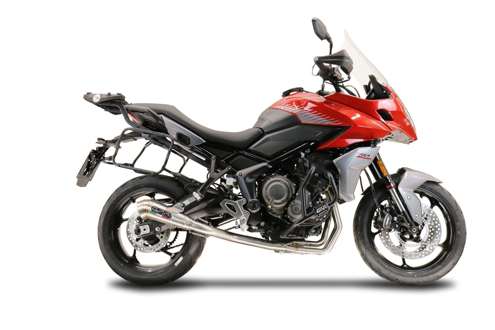 Escape compatível com Triumph Tiger Sport 660 2022-2024, Powercone Evo, Escape racing linha completa, silencioso mais coletor com dbkiller, não homologado 