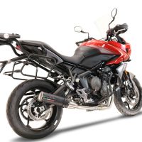 Escape compatível com Triumph Tiger Sport 660 2022-2024, M3 Black Titanium, Escape racing linha completa, silencioso mais coletor com dbkiller, não homologado 