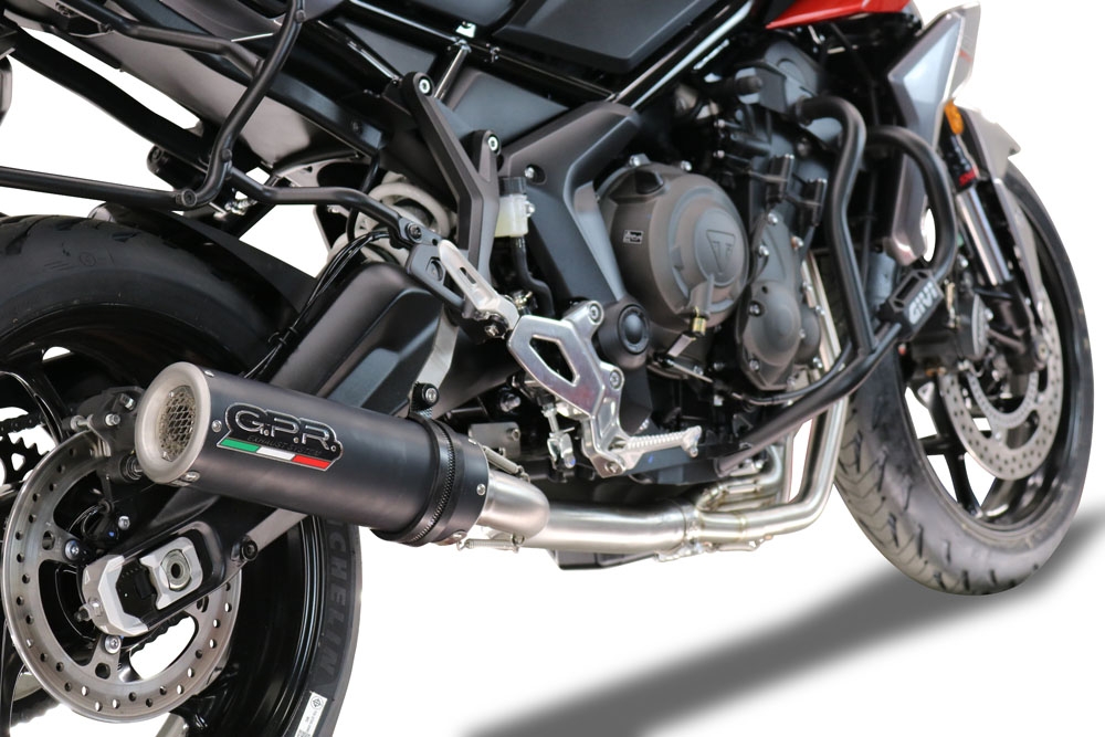 Escape compatível com Triumph Tiger Sport 660 2022-2024, M3 Black Titanium, Escape racing linha completa, silencioso mais coletor com dbkiller, não homologado 