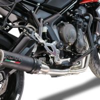 Escape compatível com Triumph Tiger Sport 660 2022-2024, M3 Black Titanium, Escape racing linha completa, silencioso mais coletor com dbkiller, não homologado 