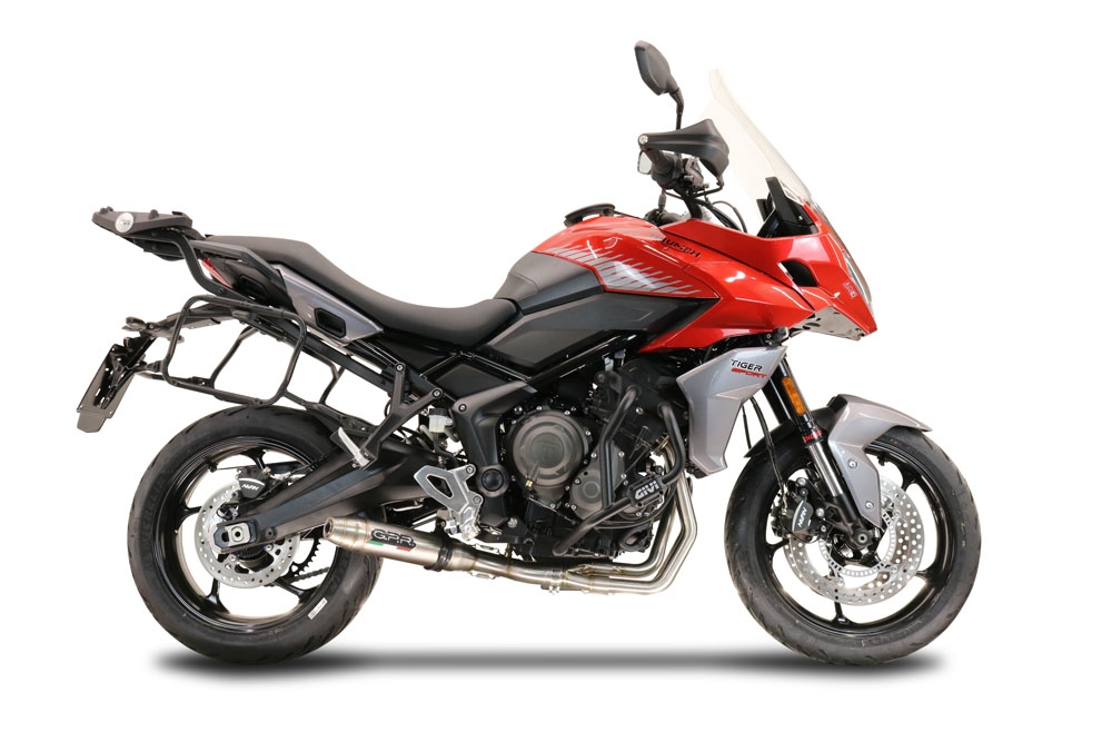 Escape compatível com Triumph Tiger Sport 660 2022-2024, Deeptone Inox, Escape racing linha completa, silencioso mais coletor com dbkiller, não homologado 