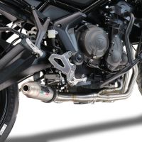 Escape compatível com Triumph Tiger Sport 660 2022-2024, Deeptone Inox, Escape racing linha completa, silencioso mais coletor com dbkiller, não homologado 