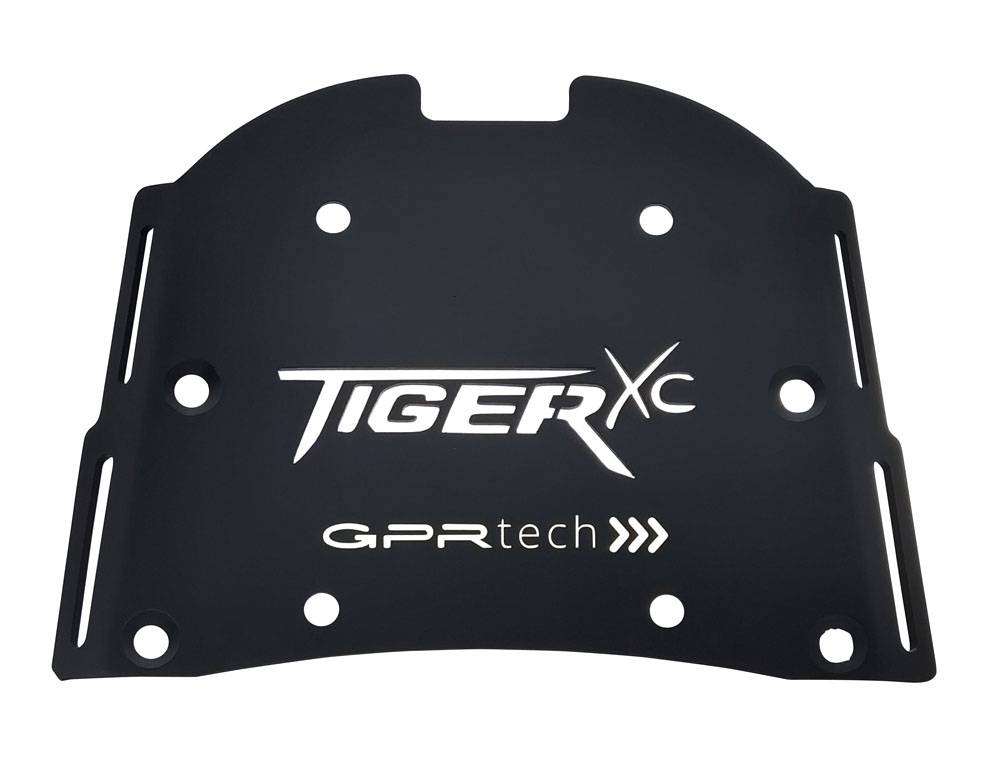 Placa de encaixe específica Top Case ALPITECH 55 LT GPR TECH compatível com Triumph Tiger 800 2011/2016 e3