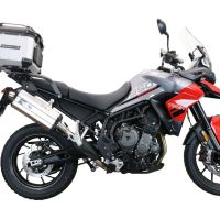 Top case em alumínio, cor prata com placa específica incluída Top case maletas GPR TECH compatível com Triumph Tiger 850 Sport 2020/2024 e5