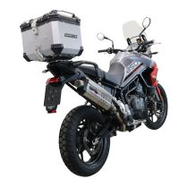 Top case em alumínio, cor prata com placa específica incluída Top case maletas GPR TECH compatível com Triumph Tiger 850 Sport 2020/2024 e5