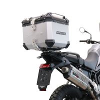 Top case em alumínio, cor prata com placa específica incluída Top case maletas GPR TECH compatível com Triumph Tiger 850 Sport 2020/2024 e5