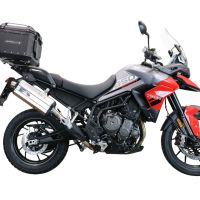 Top case em alumínio, cor preta com placa específica incluída Top case maletas GPR TECH compatível com Triumph Tiger 850 Sport 2020/2024 e5