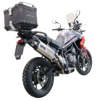 Top case em alumínio, cor preta com placa específica incluída Top case maletas GPR TECH compatível com Triumph Tiger 900 2020/2023 e5