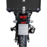 Top case em alumínio, cor preta com placa específica incluída Top case maletas GPR TECH compatível com Suzuki V-Strom Dl 650 2012/2016 e3