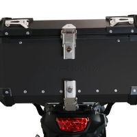 Top case em alumínio, cor preta com placa específica incluída Top case maletas GPR TECH compatível com Suzuki V-Strom Dl 650 2021/2024 e5