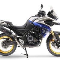 Escape compatível com Voge 525DSX 2023-2024, Furore Evo4 Nero, Escape legal, homologado, silenciador com db killer removível e tubo de ligação específico 
