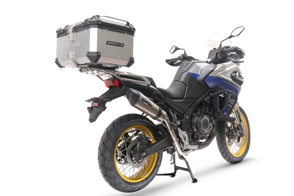 GPR escape compatível com  Voge 525DSX 2023-2024, New Grand Prix Evo Titanium, Escape legal, homologado, silenciador com db killer removível e tubo de ligação específico 