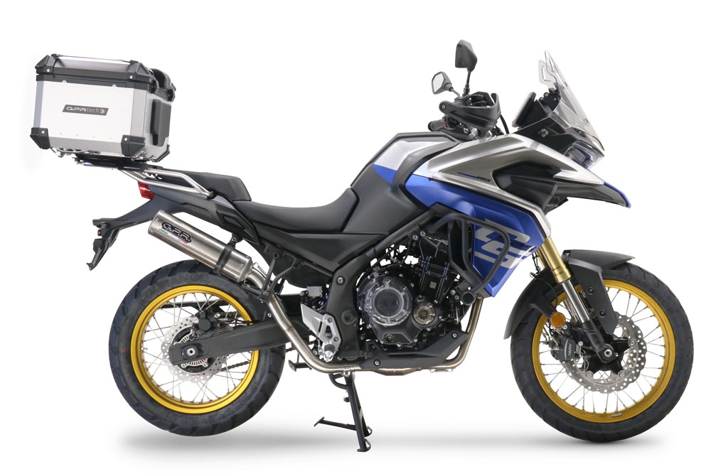 GPR escape compatível com  Voge 525DSX 2023-2024, M3 Inox , Escape legal, homologado, silenciador com db killer removível e tubo de ligação específico 