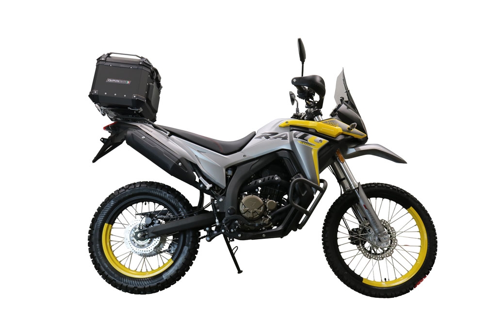 Top case em alumínio, cor preta com placa específica incluída Top case maletas GPR TECH compatível com Voge 300Rally 2022/2024 e5