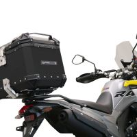 Top case em alumínio, cor preta com placa específica incluída Top case maletas GPR TECH compatível com Voge 300Rally 2022/2024 e5
