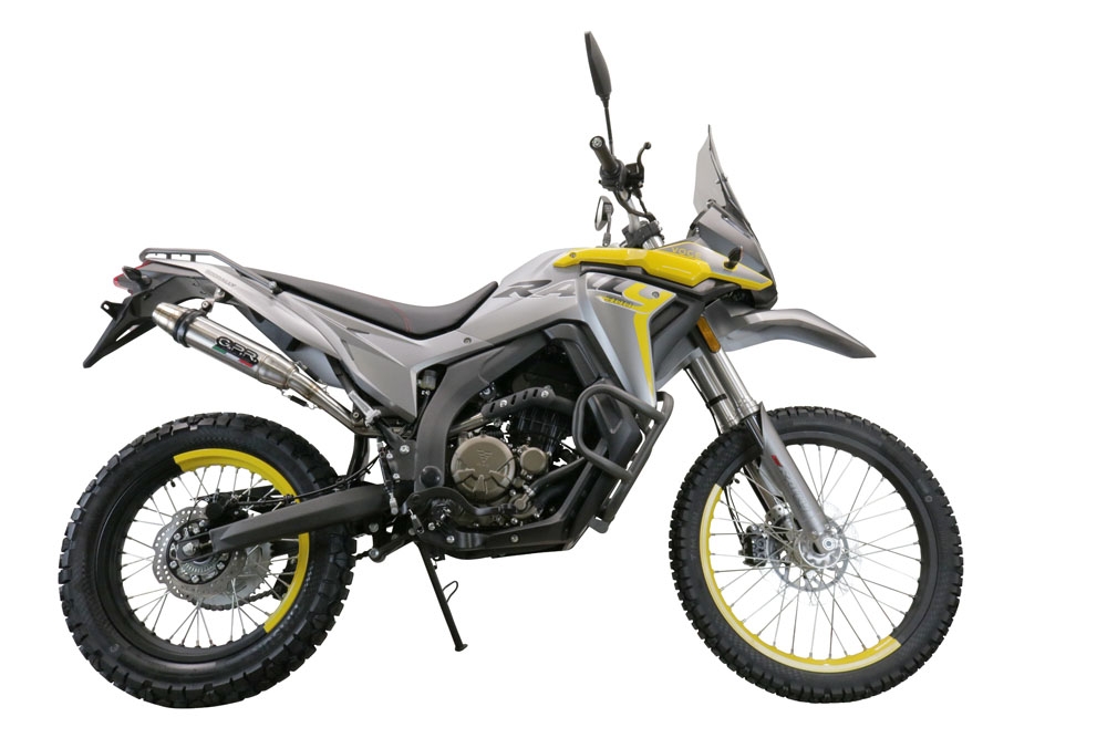 Escape compatível com Voge 300Rally 2022-2024, Deeptone Inox, Escape legal, homologado, silenciador com catalisador, db killer removível e tubo de ligação específico 